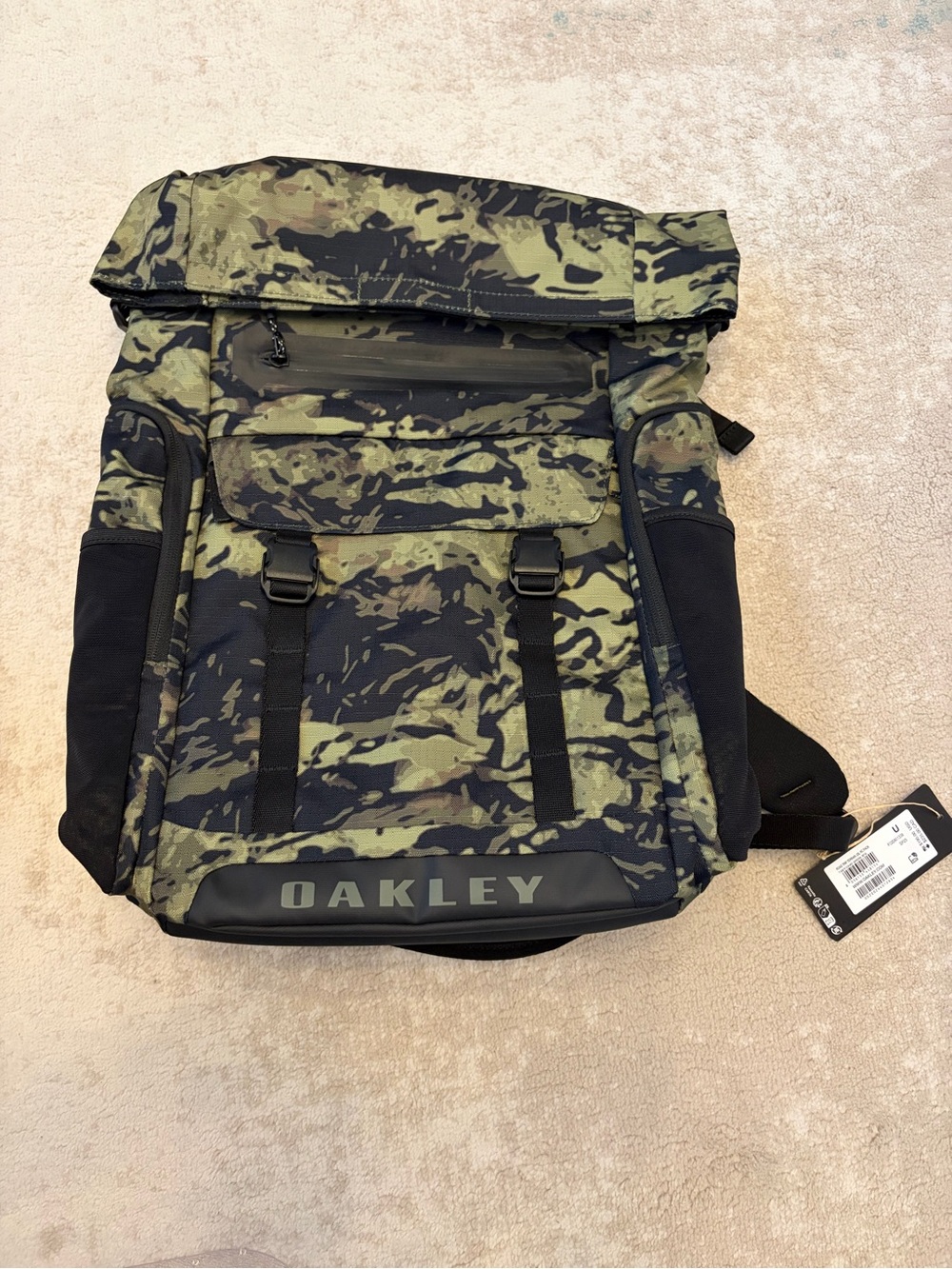 Oakley Camo Roll-Top Backpack - Green Camo
